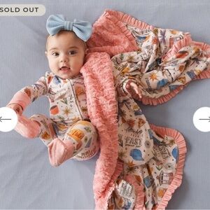 Posh Peanut Pink Baby Blanket Set